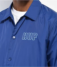 HUF Essentials H Twilight Blue Coaches Jacket