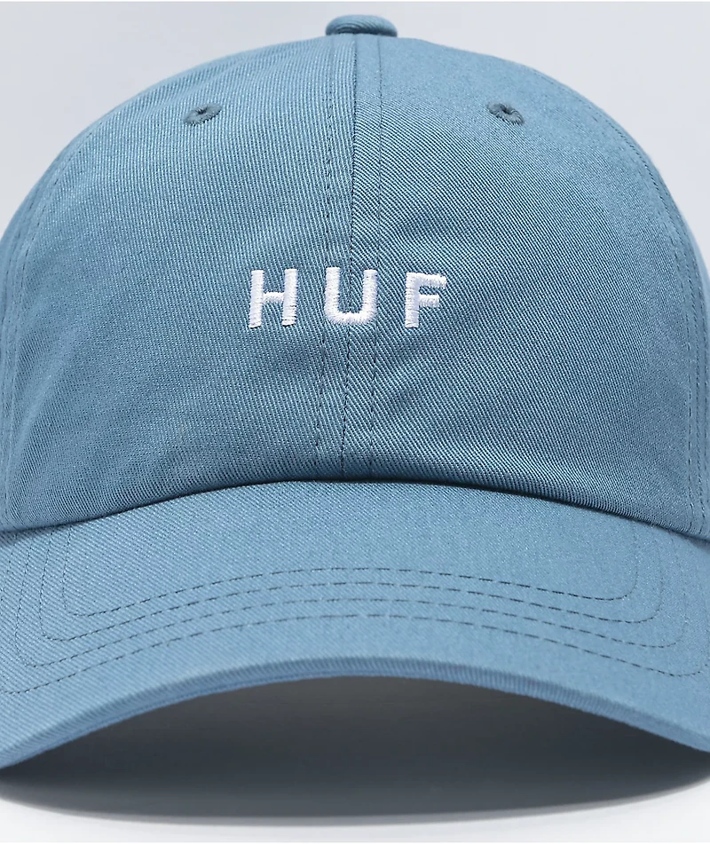 HUF Essentials Logo Light Blue Strapback Hat
