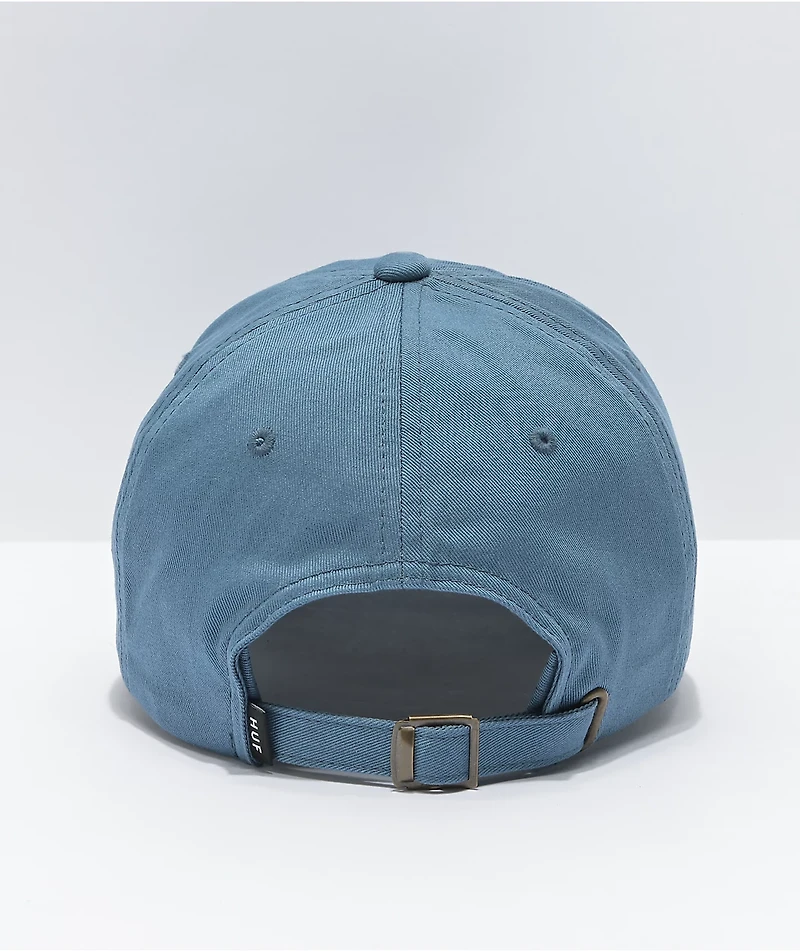 HUF Essentials Logo Light Blue Strapback Hat