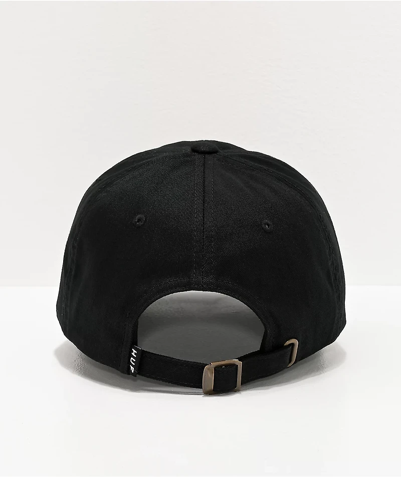 HUF Essentials OG Black Strapback Hat