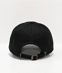 HUF Essentials OG Black Strapback Hat