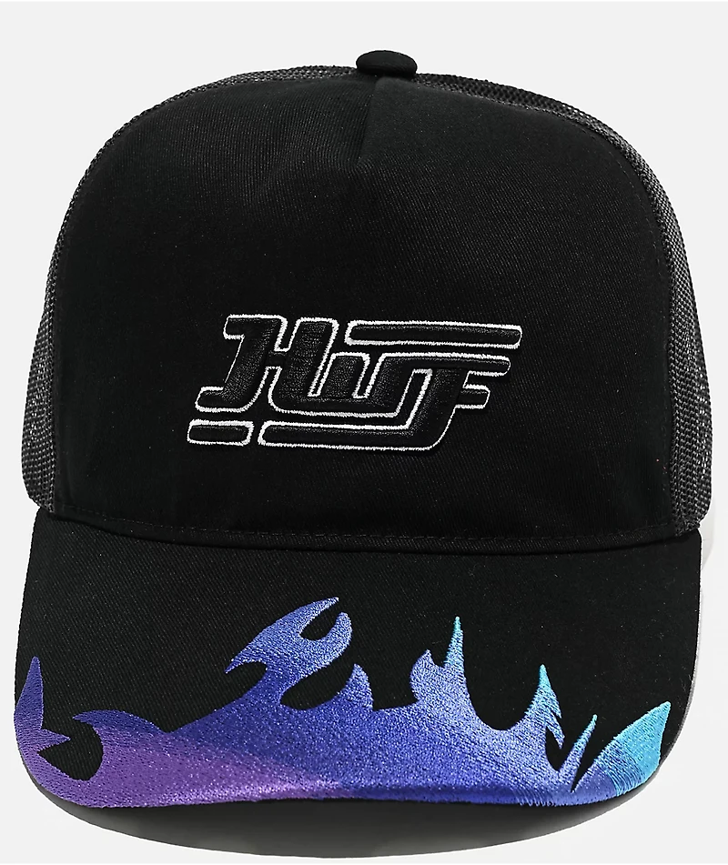 HUF Exhaust Black Trucker Hat