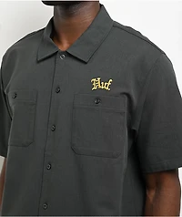 HUF Fantasies Woven Green Short Sleeve Button Up Shirt