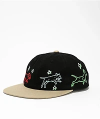 HUF Fetch Black Snapback Hat