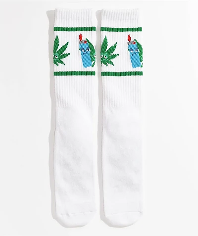 HUF Frenemies White Crew Socks