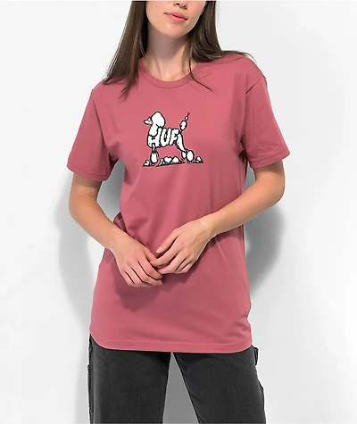 HUF Fresh Cut Poodle Mauve T-Shirt