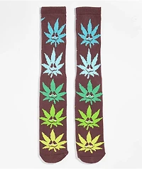 HUF Green Buddy Brown Crew Socks