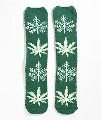 HUF Green Buddy Fuzzy Green Crew Socks