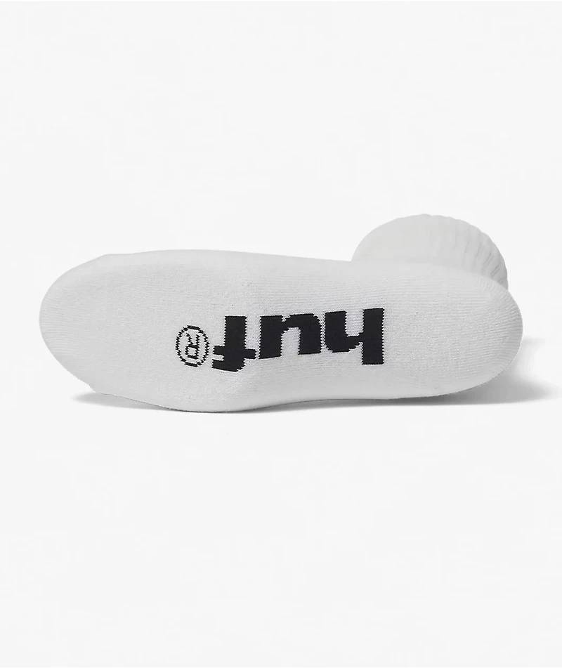 HUF Green Buddy White Crew Socks