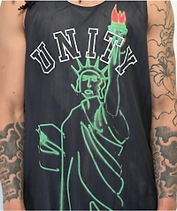 HUF Half Court Black & White Reversible Basketball Jersey