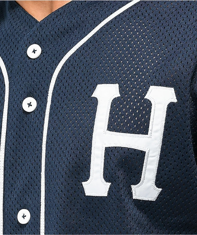 HUF Harlem Navy Baseball Jersey