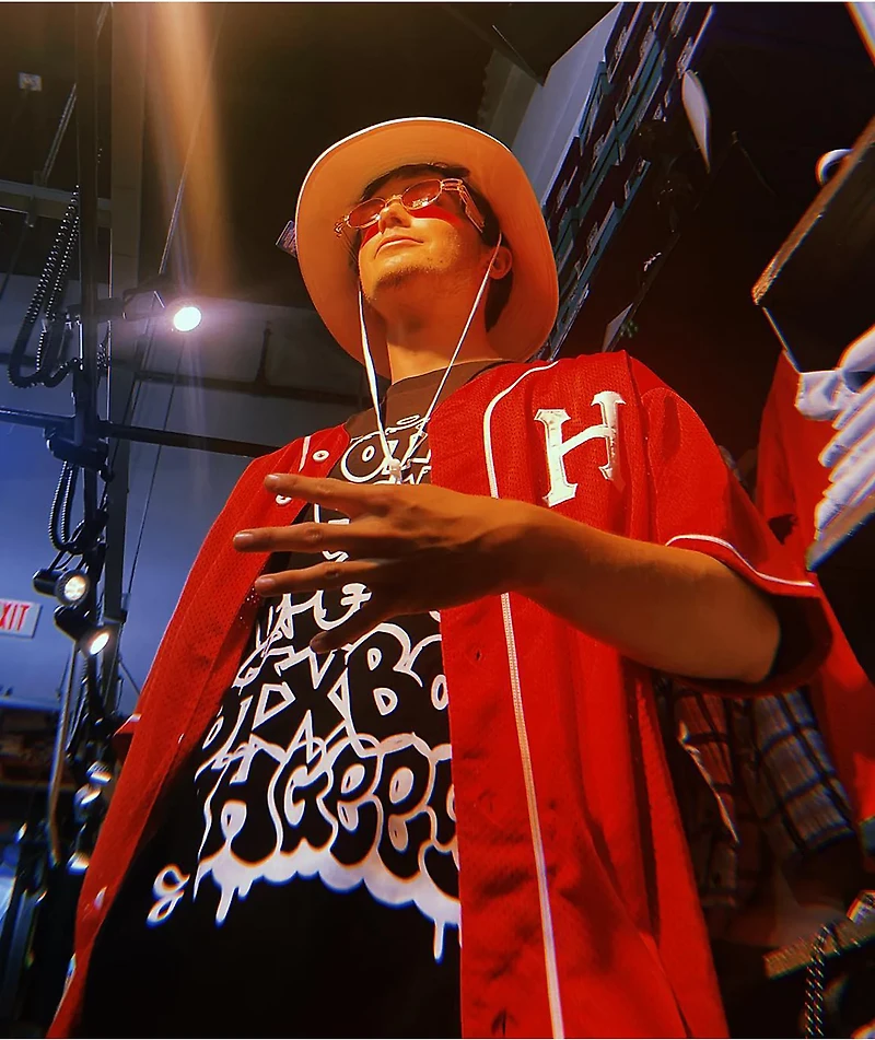 HUF Harlem Red Baseball Jersey