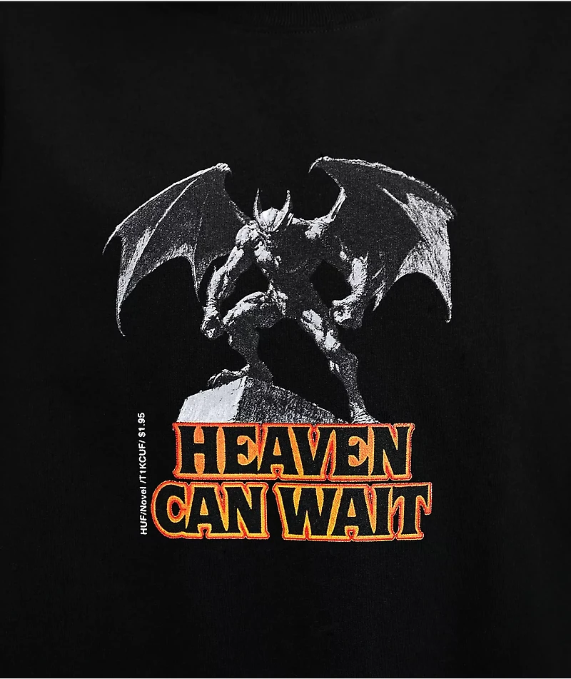 HUF Heaven Can Wait Black T-Shirt