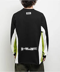 HUF Holeshot Moto Black & Green Long Sleeve T-Shirt