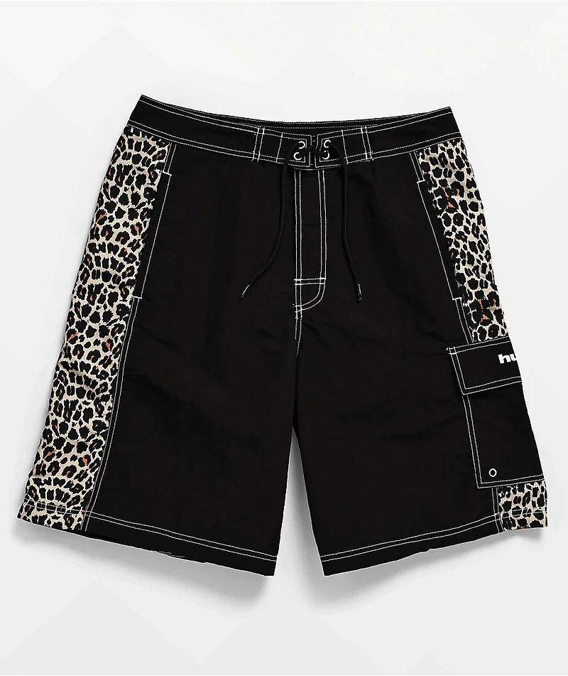 HUF Instinct Cheetah Black Board Shorts
