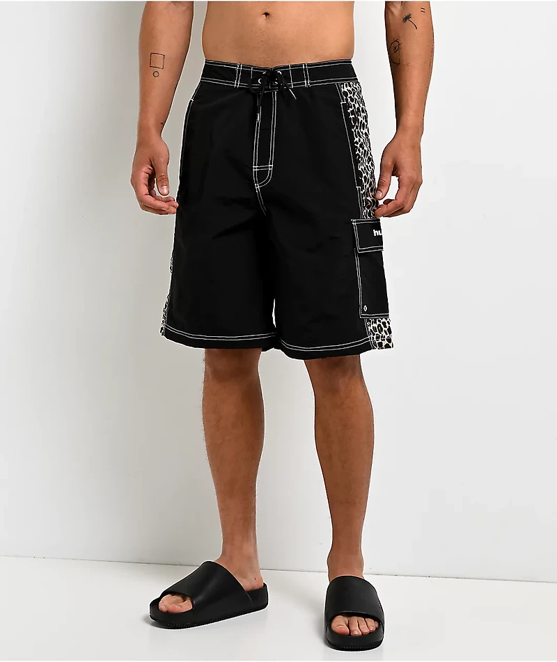 HUF Instinct Cheetah Black Board Shorts