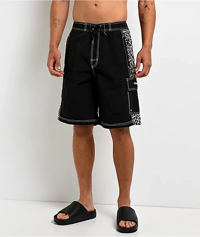 HUF Instinct Cheetah Black Board Shorts