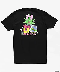HUF Kawaii Buddies Black T-Shirt