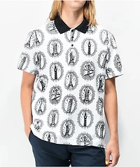 HUF Landmark White Polo Shirt