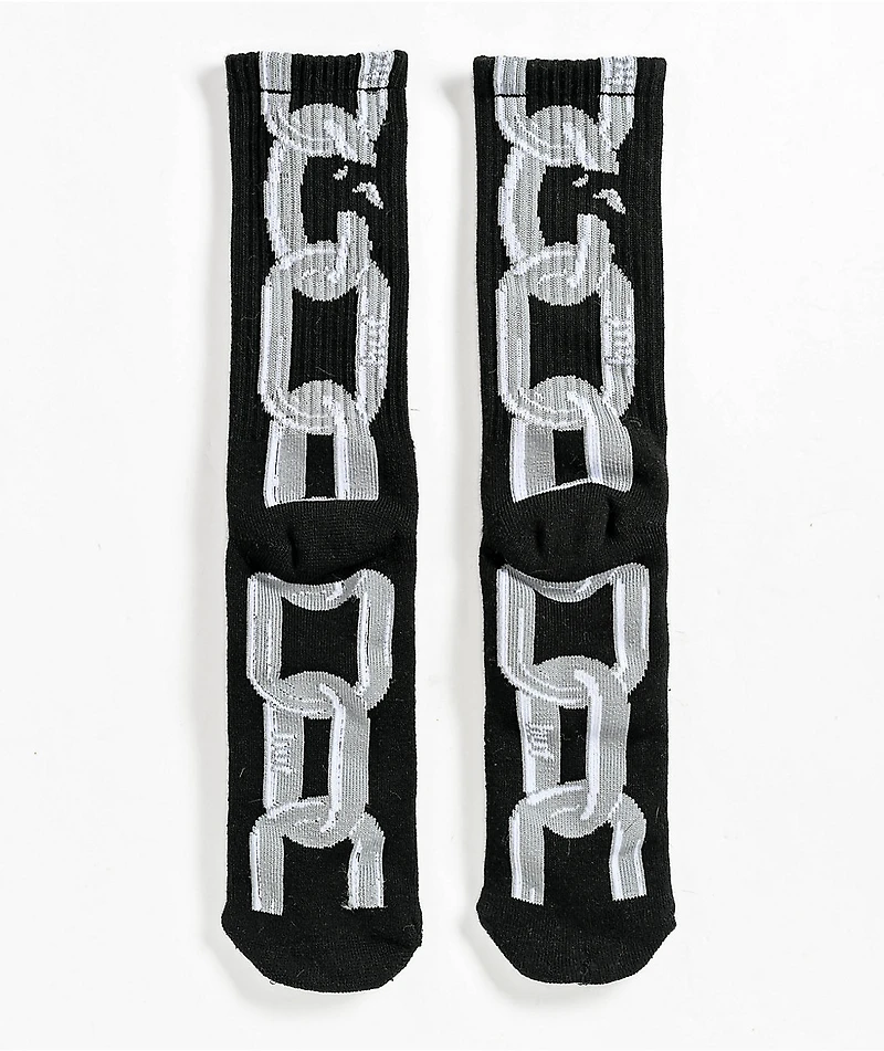 HUF Linked Black Crew Socks