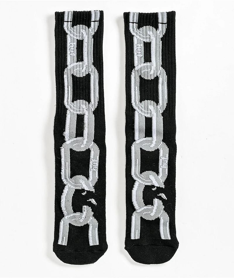 HUF Linked Black Crew Socks