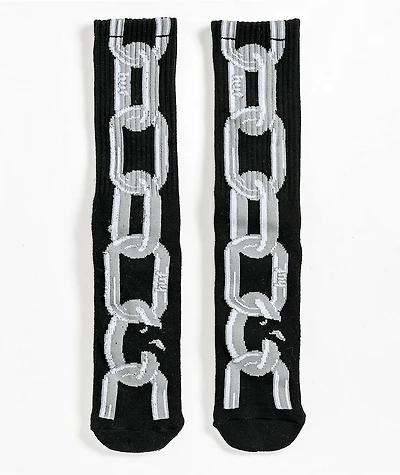 HUF Linked Black Crew Socks