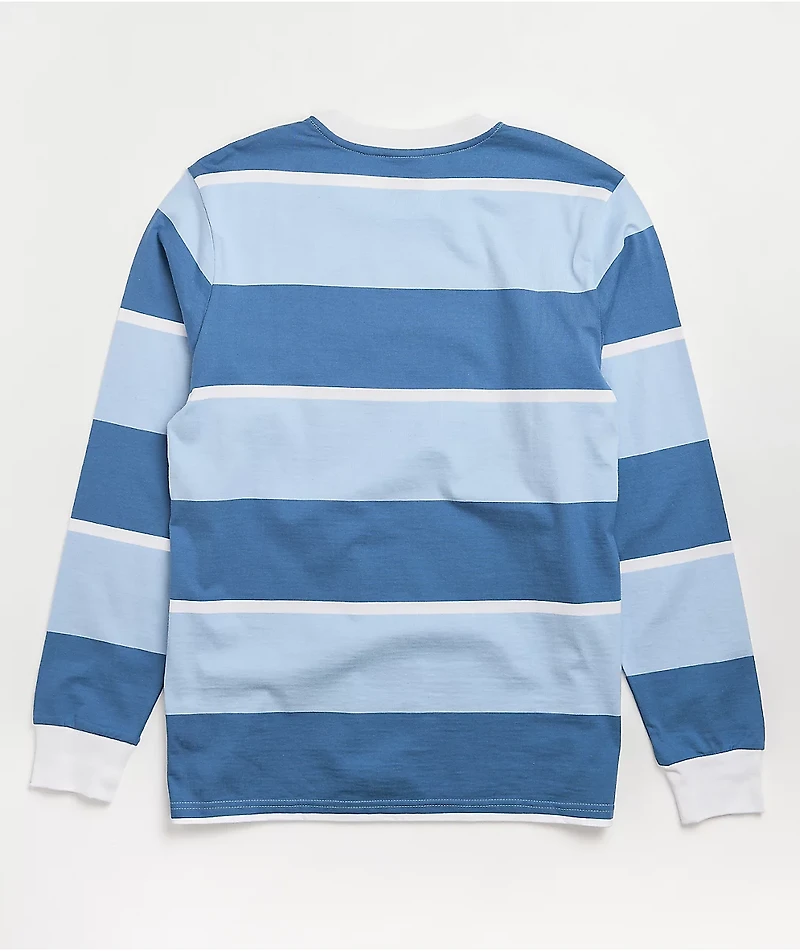HUF Mazon Blue & White Stripe Knit Long Sleeve T-Shirt