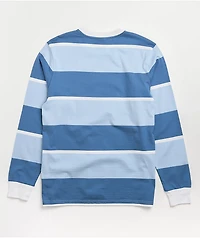 HUF Mazon Blue & White Stripe Knit Long Sleeve T-Shirt