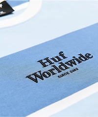 HUF Mazon Blue & White Stripe Knit Long Sleeve T-Shirt