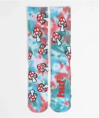 HUF Microdose Blue Tie Dye Crew Socks