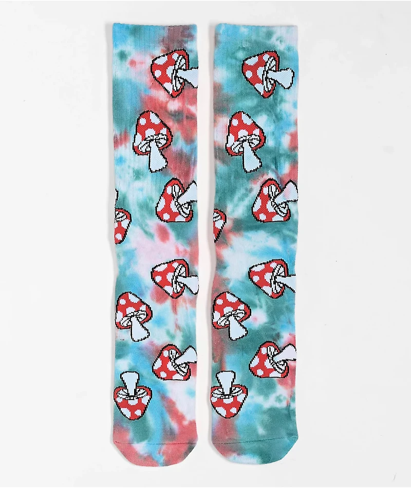 HUF Microdose Blue Tie Dye Crew Socks