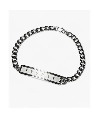 HUF Mini ID Silver Bracelet