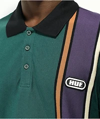 HUF Monaco Green Short Sleeve Polo Shirt