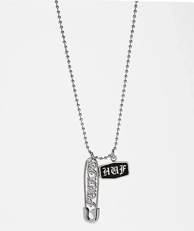 HUF Old English 22" Silver Chain Necklace