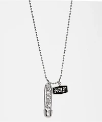 HUF Old English 22" Silver Chain Necklace