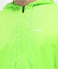 HUF Packable Neon Green Windbreaker Jacket