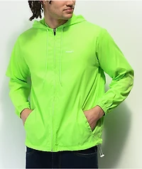 HUF Packable Neon Green Windbreaker Jacket