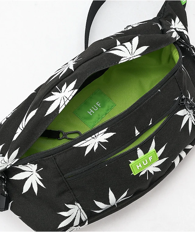 HUF Plantlife Black White Fanny Pack at Hamilton Place in