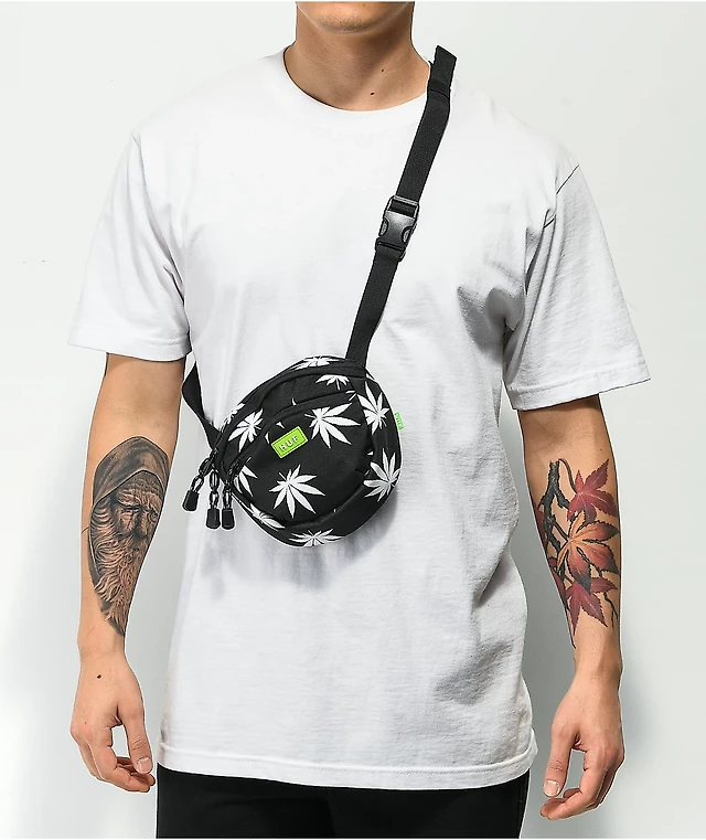 HUF Plantlife Black White Shoulder Bag Arden Fair