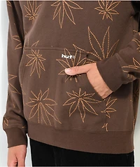 HUF Plantlife Brown Hoodie