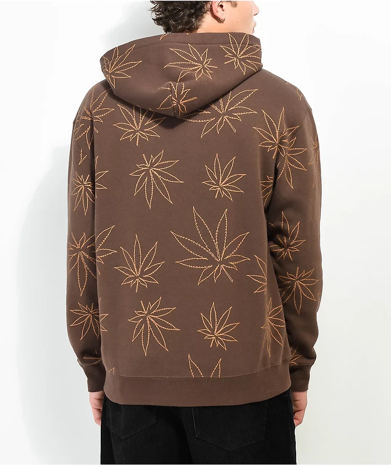 HUF Plantlife Brown Hoodie