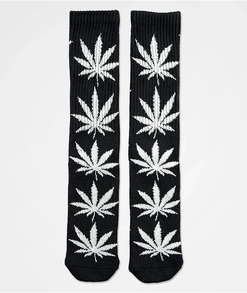 HUF Plantlife Glow Black Crew Socks