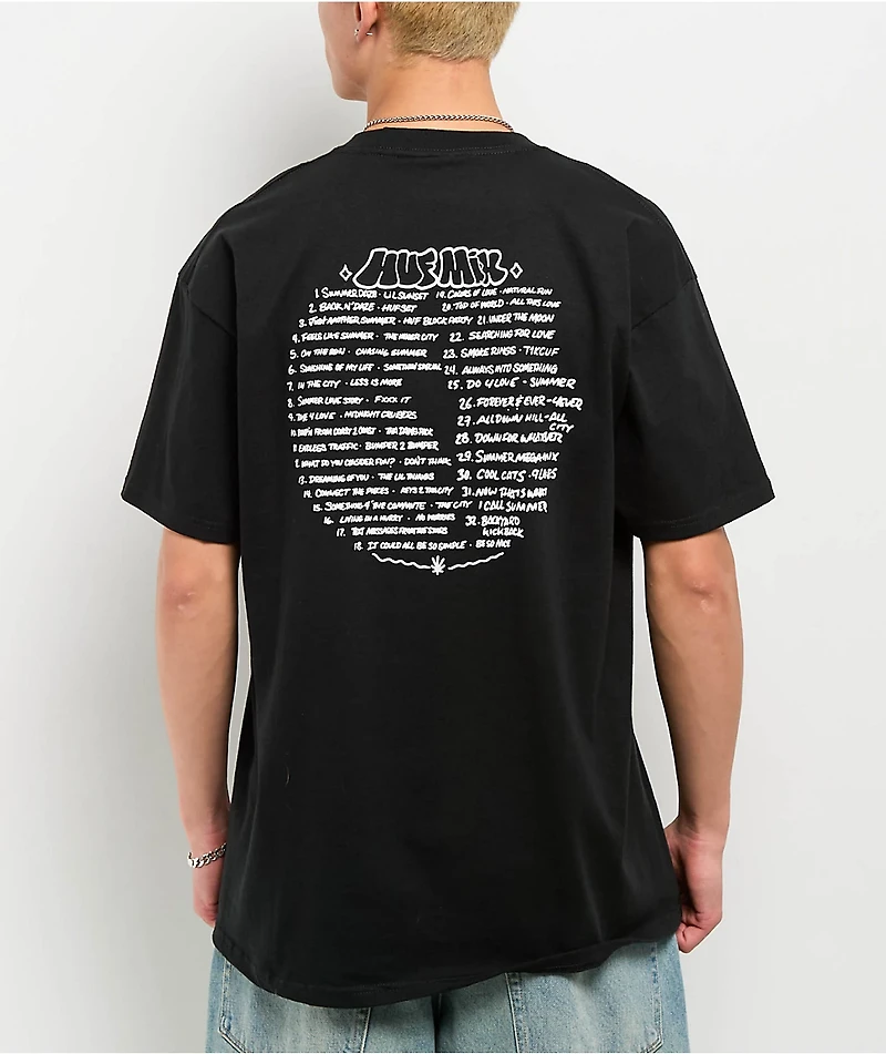 HUF Playlist Black T-Shirt