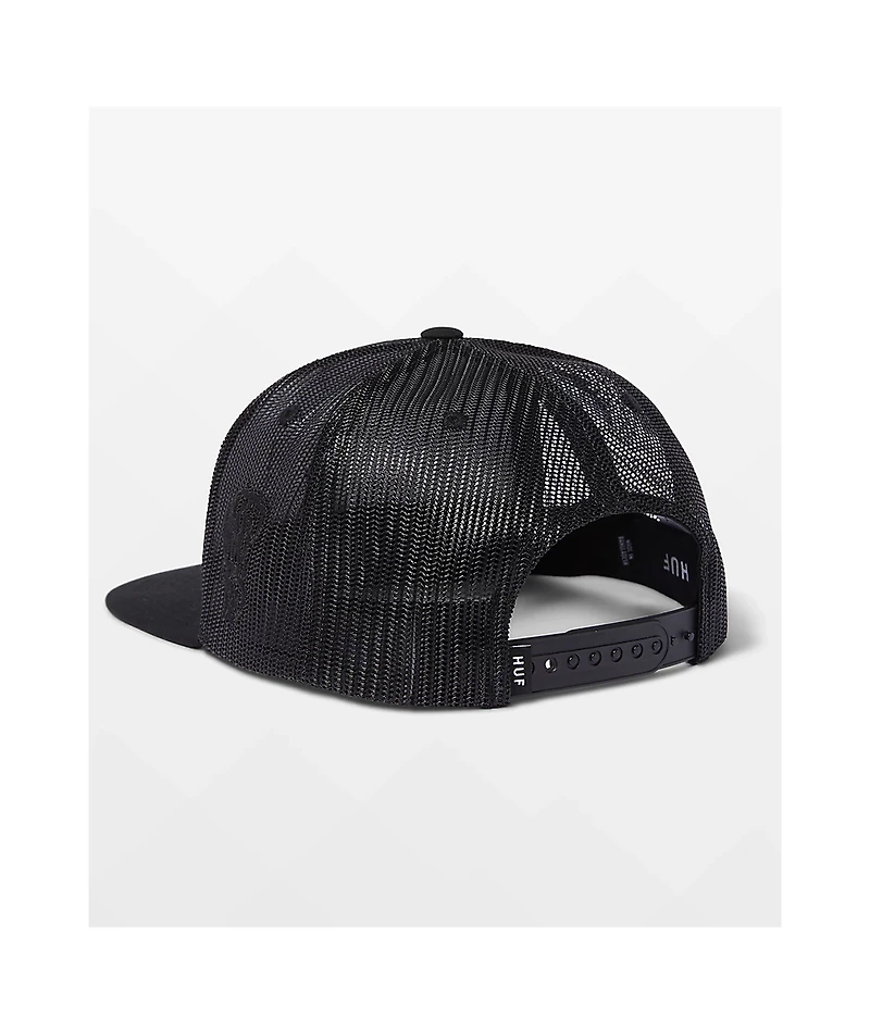HUF Remio Wavy Black Trucker Hat