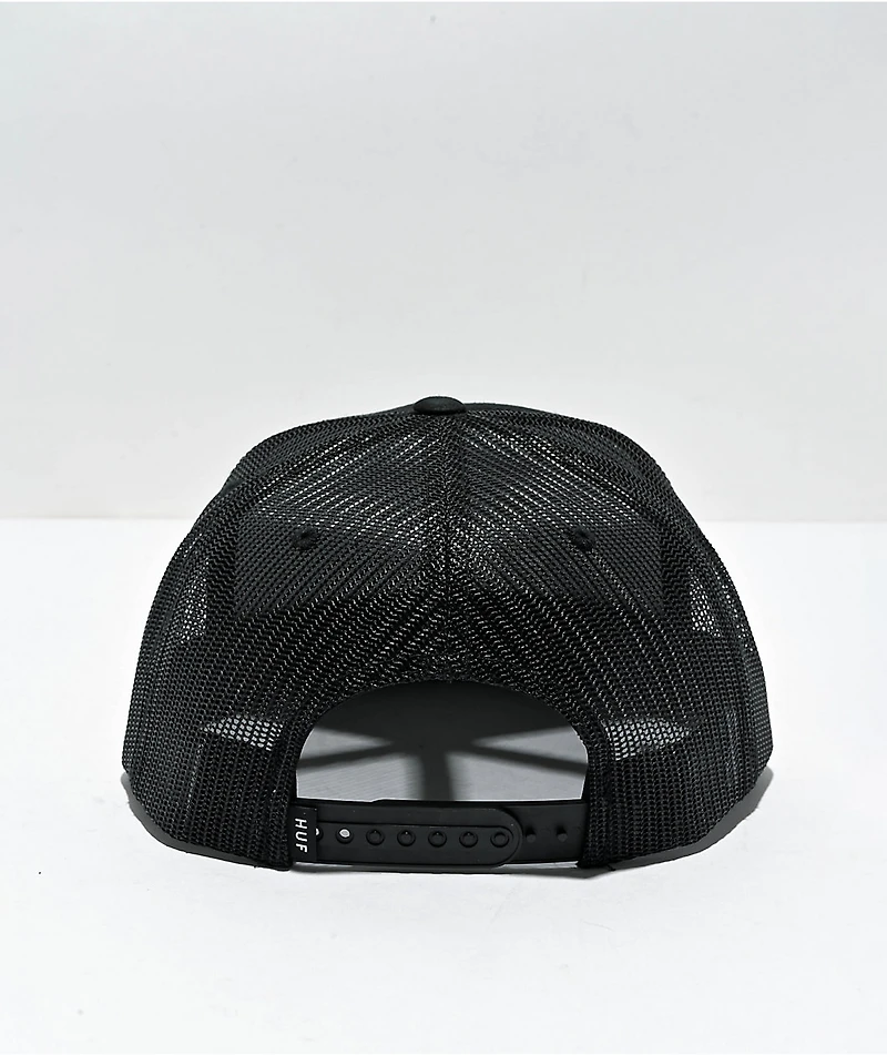 HUF Remio Wavy Black Trucker Hat