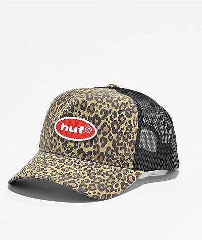 HUF Safari Leopard Trucker Hat