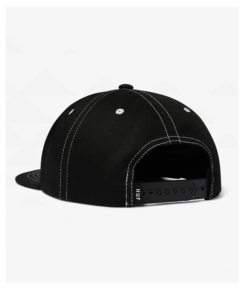 HUF Set Black Snapback Hat