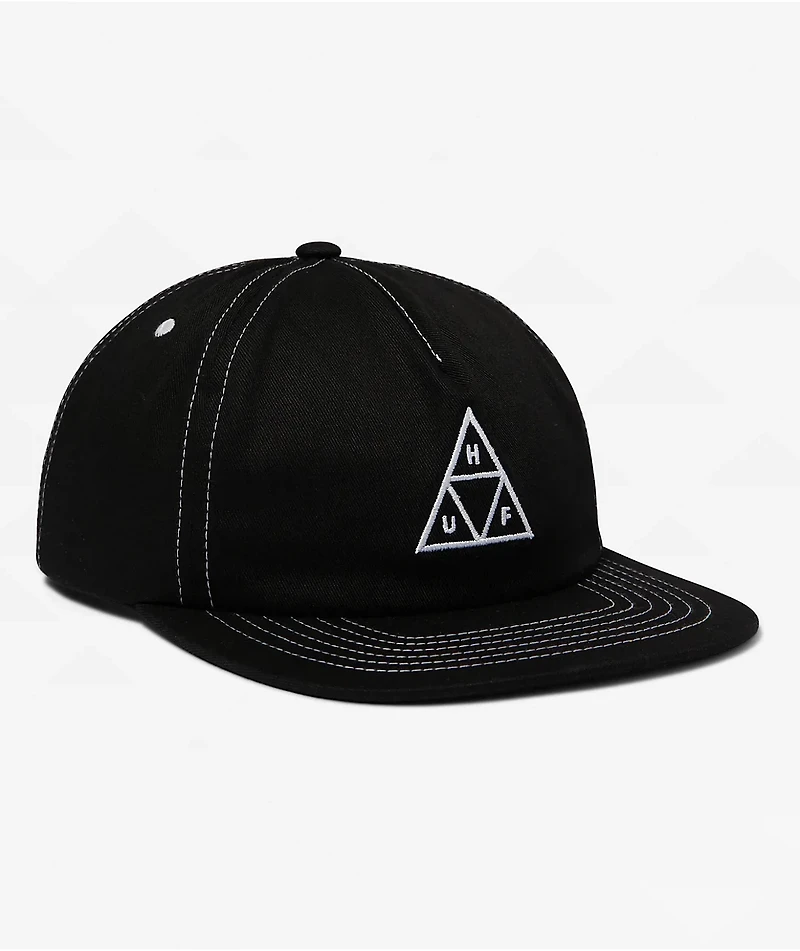 HUF Set Black Snapback Hat