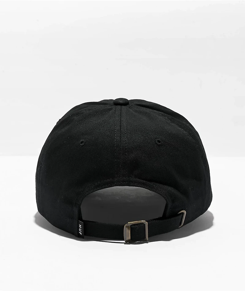 HUF Set OG Black Strapback Hat