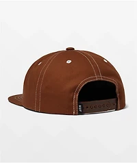 HUF Set Triple Triangle Brown Snapback Hat